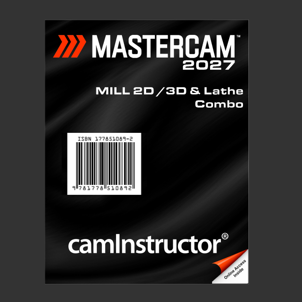 Preview of Mastercam 2027 - Mill 2D & 3D & Lathe Training Guide Combo