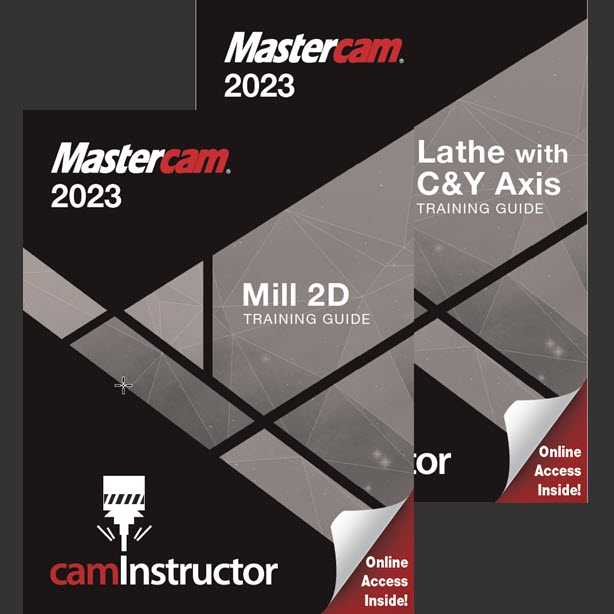 Preview of Mastercam 2023 - Mill 2D & Lathe Training Guide Combo